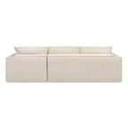 Brenley 110.5 Sofá seccional en caja RAF, chenilla gris ceniza