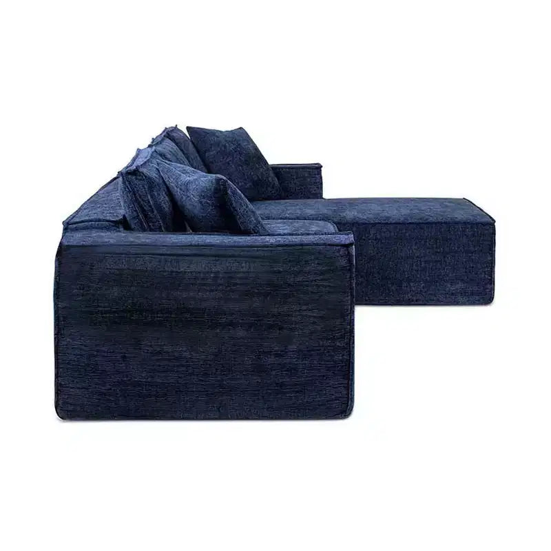 Brenley 110.5 Sofá seccional en caja RAF, chenilla gris ceniza