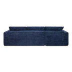 Brenley 110.5 Sofá seccional en caja RAF, chenilla gris ceniza
