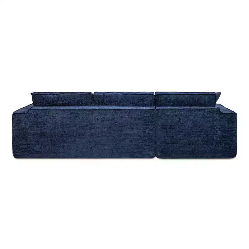 Brenley 110.5 Sofá seccional en caja RAF, chenilla gris ceniza