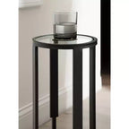 Mesa de bebida redonda Ravalli, 9x9x20, Negra
