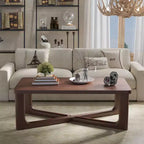 Mesa de centro rectangular de madera maciza para sala de estar Mesa auxiliar