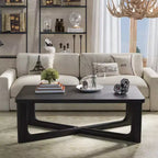 Mesa de centro rectangular de madera maciza para sala de estar Mesa auxiliar