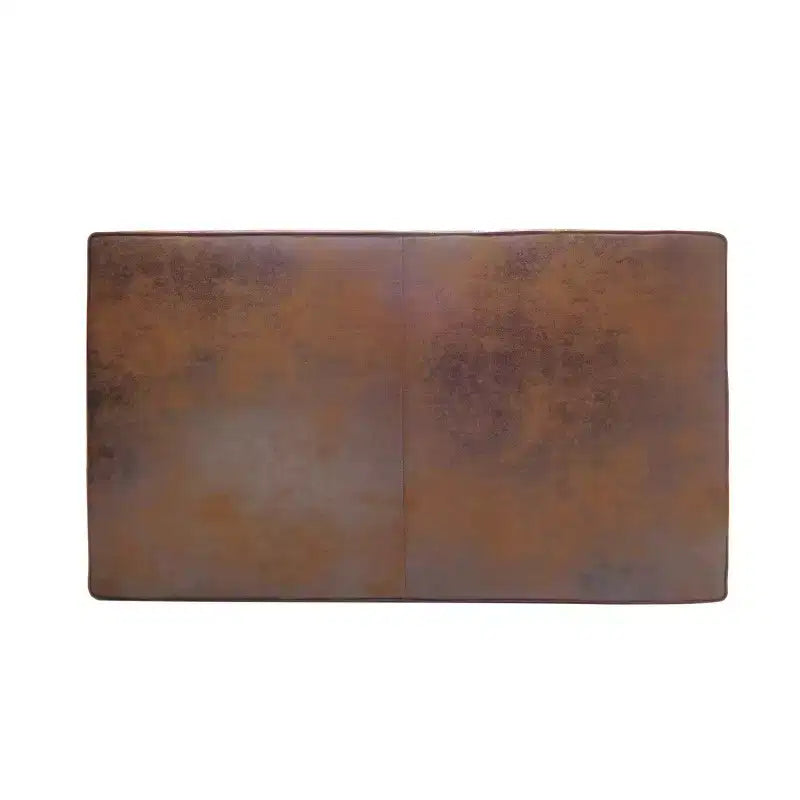 Puf otomana Temzyl moderno, tapizado, de madera de caucho para cóctel