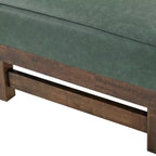 Puf otomana Temzyl moderno, tapizado, de madera de caucho para cóctel