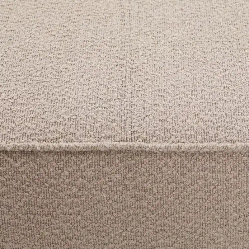 Puf otomana Temzyl moderno, tapizado, de madera de caucho para cóctel
