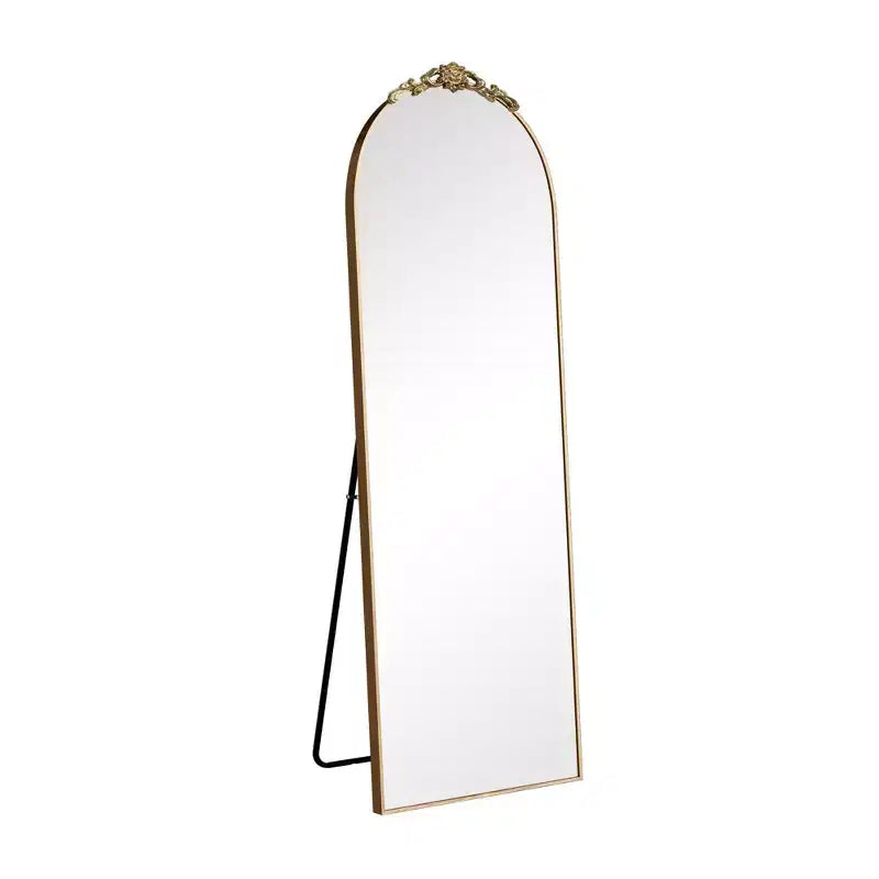 Espejo de cuerpo entero de aleación de aluminio PexFix 67x24 con arco lateral - Con soporte