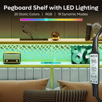 Base de cama Bestier tamaño matrimonial/king/queen, cabecero tapizado, cama de plataforma LED con estantes triples plegables y estación de carga en el cabecero de almacenamiento