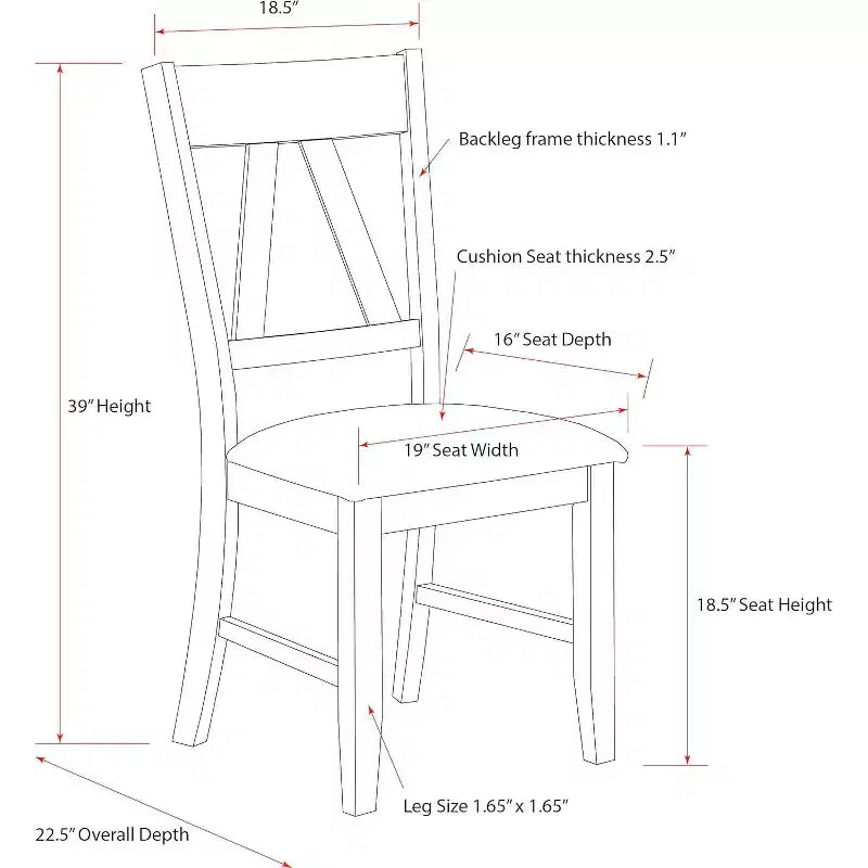 Sillas de comedor tapizadas Howell Wood, marrón/azul (juego de 2)