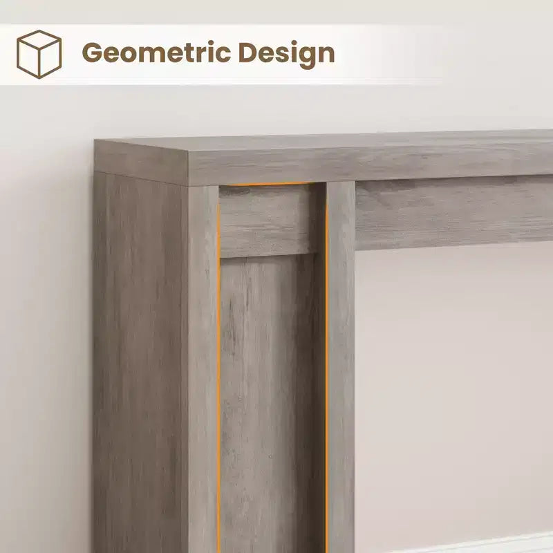 Mesa consola extralarga de 70 pulgadas, mesa de sofá de madera para entrada, vestíbulo, pasillo y detrás del sofá