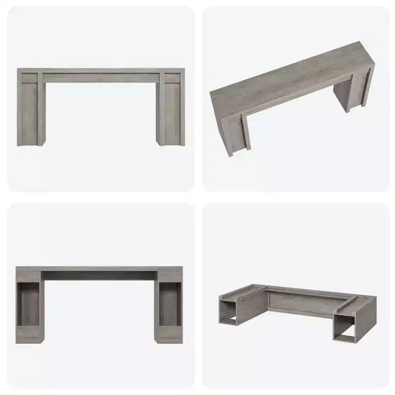 Mesa consola extralarga de 70 pulgadas, mesa de sofá de madera para entrada, vestíbulo, pasillo y detrás del sofá