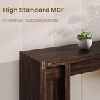 Mesa consola extralarga de 70 pulgadas, mesa de sofá de madera para entrada, vestíbulo, pasillo y detrás del sofá