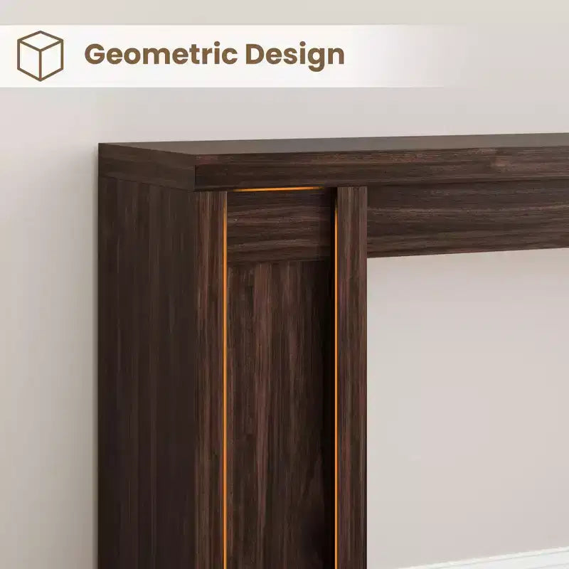 Mesa consola extralarga de 70 pulgadas, mesa de sofá de madera para entrada, vestíbulo, pasillo y detrás del sofá