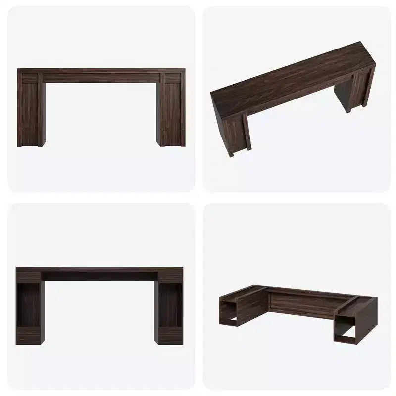 Mesa consola extralarga de 70 pulgadas, mesa de sofá de madera para entrada, vestíbulo, pasillo y detrás del sofá