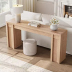 Mesa consola extralarga de 70 pulgadas, mesa de sofá de madera para entrada, vestíbulo, pasillo y detrás del sofá