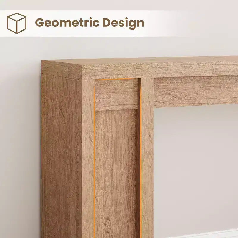 Mesa consola extralarga de 70 pulgadas, mesa de sofá de madera para entrada, vestíbulo, pasillo y detrás del sofá