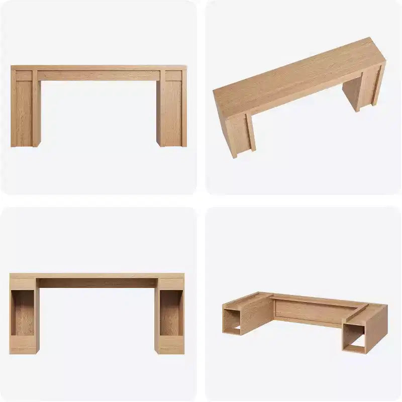 Mesa consola extralarga de 70 pulgadas, mesa de sofá de madera para entrada, vestíbulo, pasillo y detrás del sofá