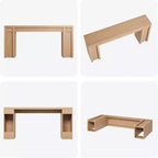 Mesa consola extralarga de 70 pulgadas, mesa de sofá de madera para entrada, vestíbulo, pasillo y detrás del sofá