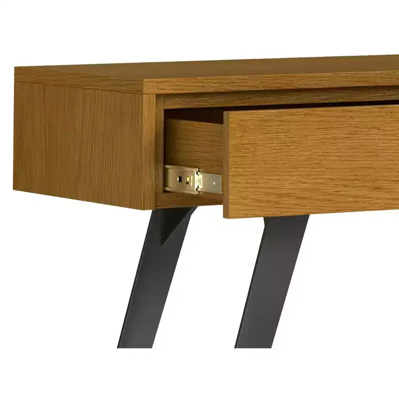 Mesa de sofá consola industrial moderna Mitchell de 60 pulgadas de ancho