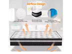 Colchón híbrido Queen de 14 pulgadas en caja con espuma viscoelástica de gel, sensación media, alivio de presión, agradable para la piel, aislamiento de movimiento, certificado CertiPUR-US
