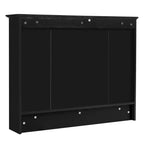 Gabinete de pared para baño de 36 pulgadas, botiquín montado en la pared con toallero y estantes abiertos, mueble flotante sobre el inodoro para almacenamiento en el baño