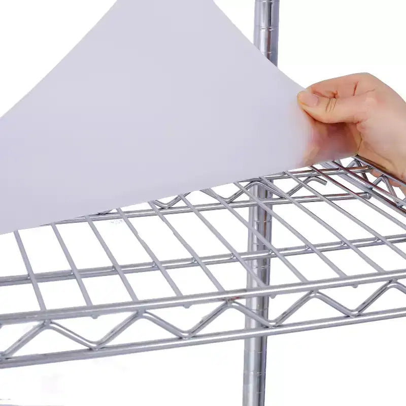 Estantería de Metal de Alambre NSF de 6 Niveles y 6000 Libras, Estante de Almacenamiento Ajustable Resistente con Ruedas y Forros (Cromado)