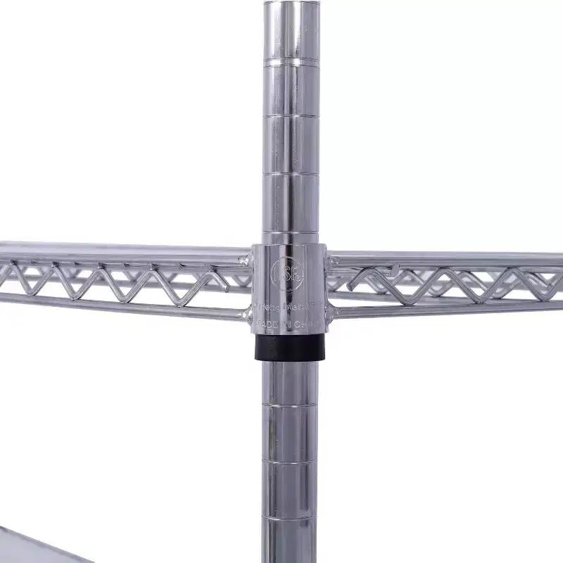 Estantería de Metal de Alambre NSF de 6 Niveles y 6000 Libras, Estante de Almacenamiento Ajustable Resistente con Ruedas y Forros (Cromado)