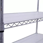 Estantería de Metal de Alambre NSF de 6 Niveles y 6000 Libras, Estante de Almacenamiento Ajustable Resistente con Ruedas y Forros (Cromado)