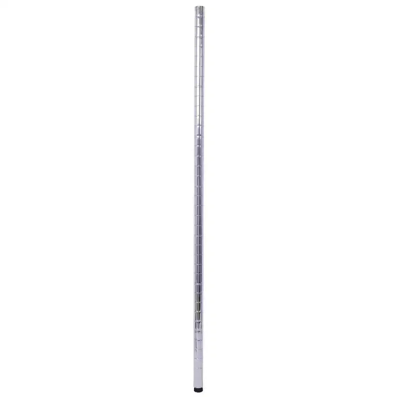 Estantería de Metal de Alambre NSF de 6 Niveles y 6000 Libras, Estante de Almacenamiento Ajustable Resistente con Ruedas y Forros (Cromado)