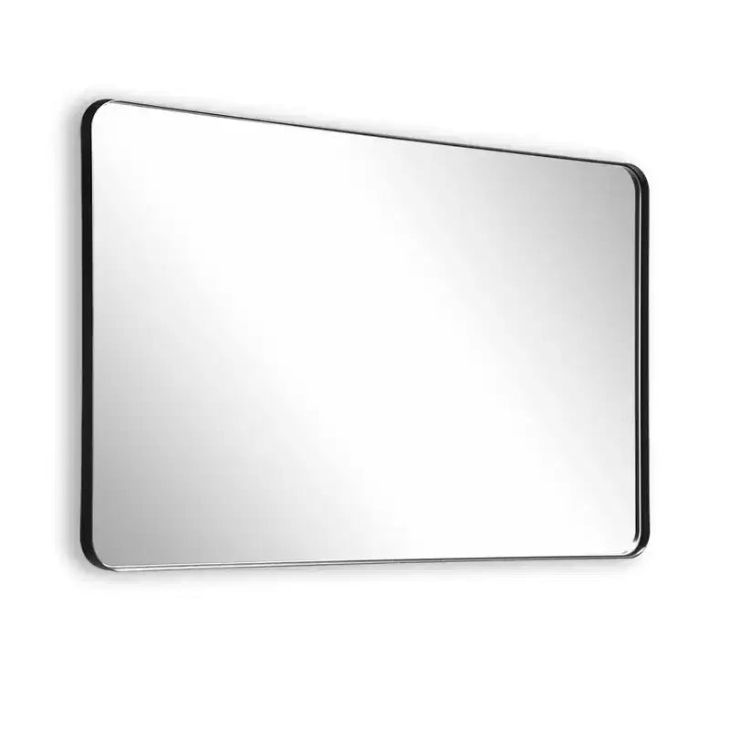 Espejo de tocador para baño con cristal templado, espejo de pared moderno de 40x30, horizontal/vertical