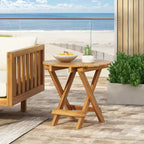 Mesa auxiliar plegable moderna JVNOXK ajustable (17,75-27,6 pulgadas) Mesa auxiliar de palo de rosa (acabado de teca), adecuada como bandeja para sofá, mesita de noche