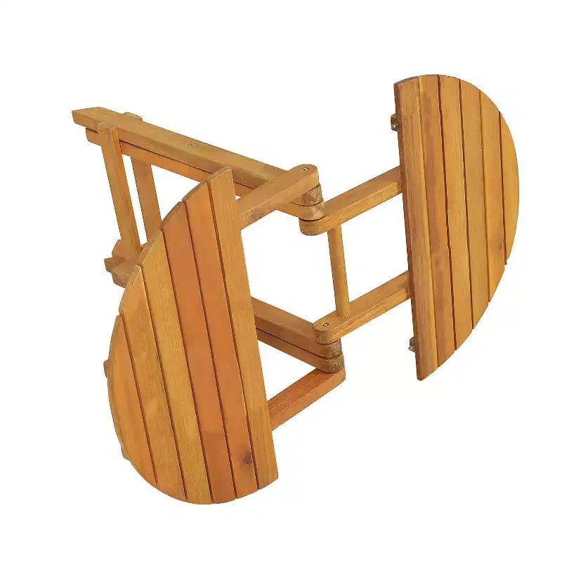 Mesa auxiliar plegable moderna JVNOXK ajustable (17,75-27,6 pulgadas) Mesa auxiliar de palo de rosa (acabado de teca), adecuada como bandeja para sofá, mesita de noche
