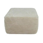 Puf Otomano de Peluche, Puf Otomano Tapizado Nube, Sofá Modular Seccional Cómodo y de Apoyo para Sala de Estar, Beige