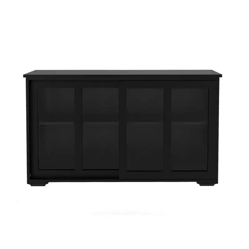 sumyeg Mueble de cocina con puerta de cristal para despensa o comedor