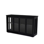 sumyeg Mueble de cocina con puerta de cristal para despensa o comedor