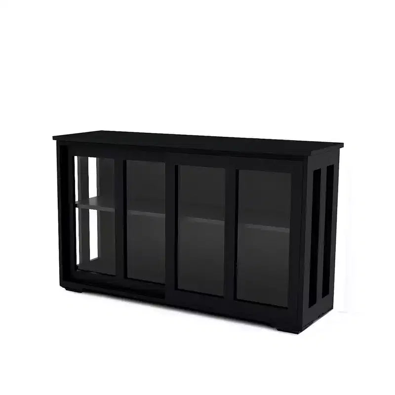 sumyeg Mueble de cocina con puerta de cristal para despensa o comedor