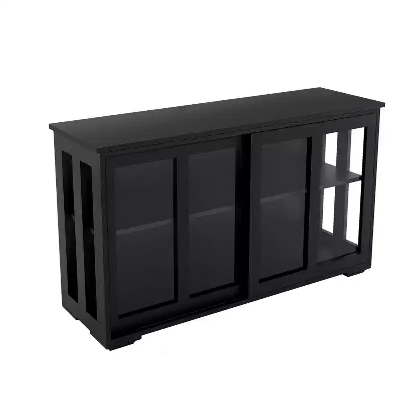 sumyeg Mueble de cocina con puerta de cristal para despensa o comedor