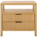 Maruba 2 Drawer 1 Shelf Nightsand - NST6610 - Natural - Safavieh