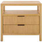 Maruba 2 Drawer 1 Shelf Nightsand - NST6610 - Natural - Safavieh