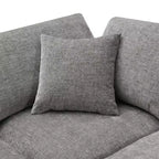 Sofá Cama Nuboso Modular de Chenilla de 6 Piezas con Otomana