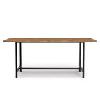 Mesa de comedor rectangular moderna e industrial de 72 pulgadas de ancho Portage Wood & Metal