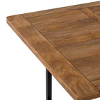 Mesa de comedor rectangular moderna e industrial de 72 pulgadas de ancho Portage Wood & Metal