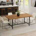 Mesa de comedor rectangular moderna e industrial de 72 pulgadas de ancho Portage Wood & Metal