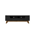Marcus Mid-Century Modern 4 Shelf TV Stand for TVs up to 70" TVs, Cable Management - Manhattan Comfort