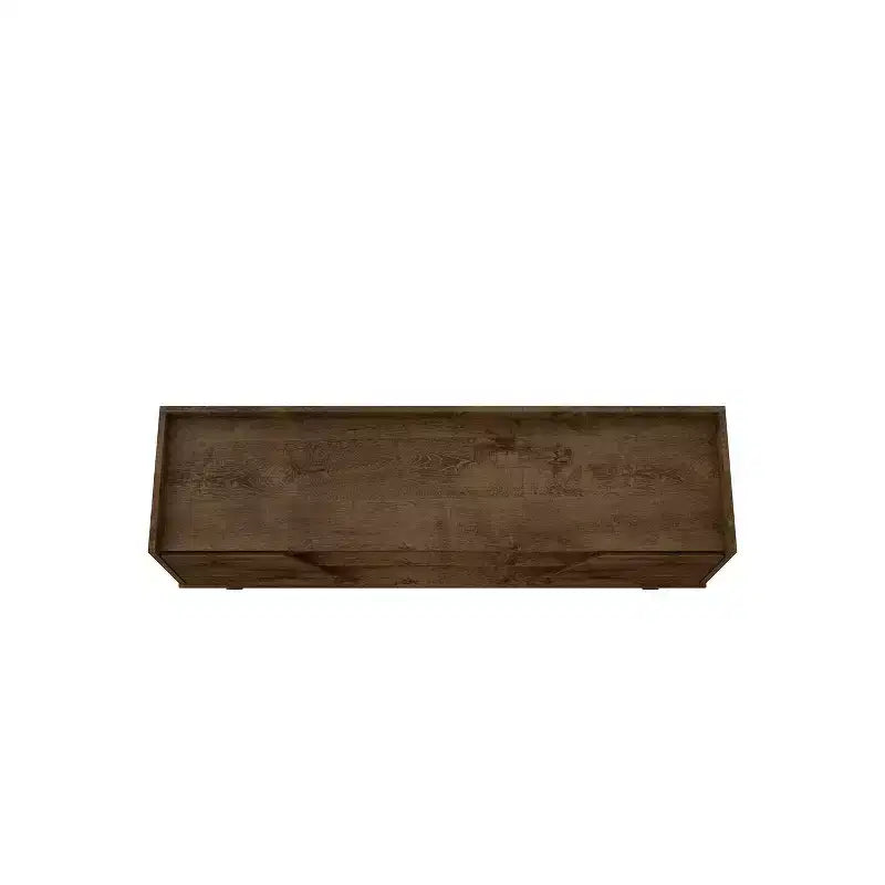Mueble de TV Marcus Mid-Century Modern con 4 estantes para televisores de hasta 55", marrón rústico