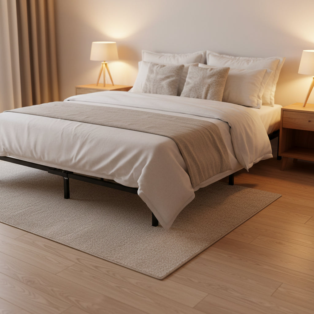 Full 7" Compack Metal Bed Frame Black - Zinus