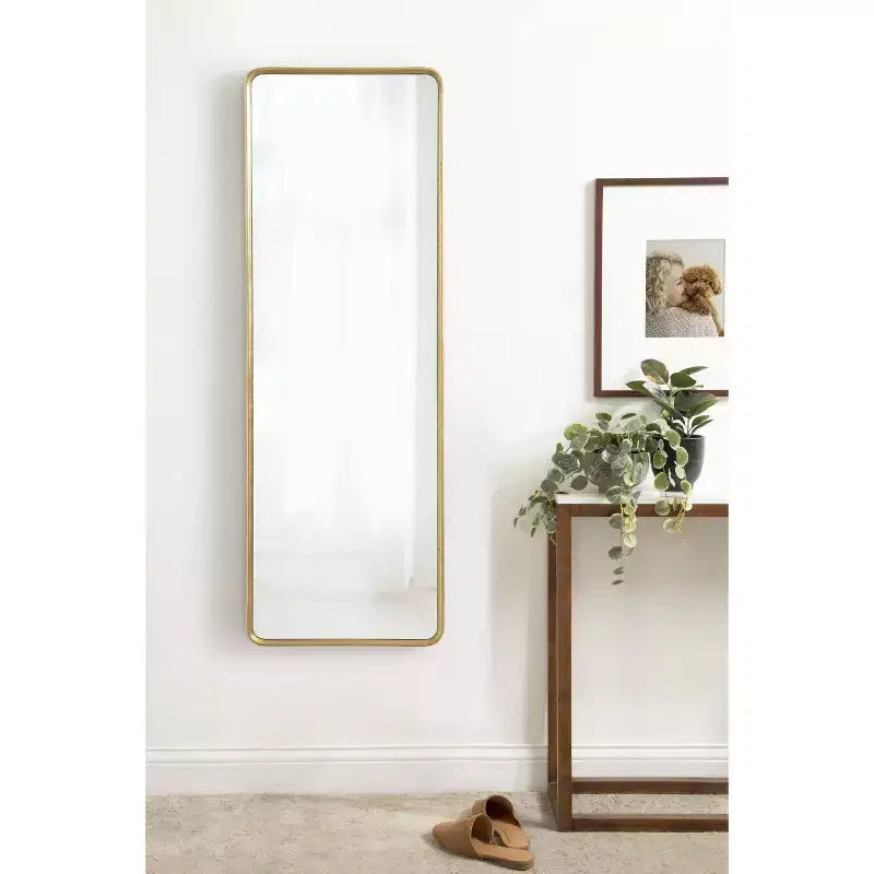 Espejo de Pared Rectangular con Marco Redondo Caskill