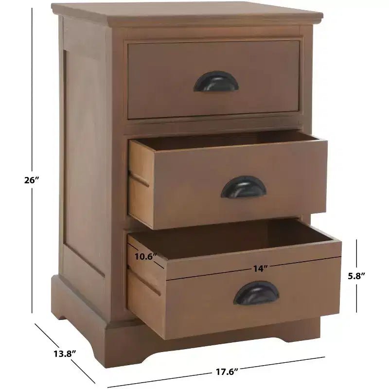 Mesa auxiliar de 3 cajones Griffin - AMH5717 - Safavieh Couture