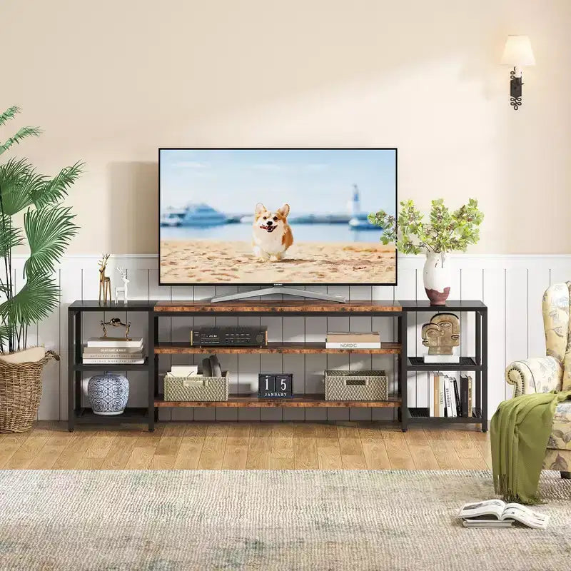 Mueble de TV Tribesigns de 78 pulgadas para televisores de hasta 85 pulgadas