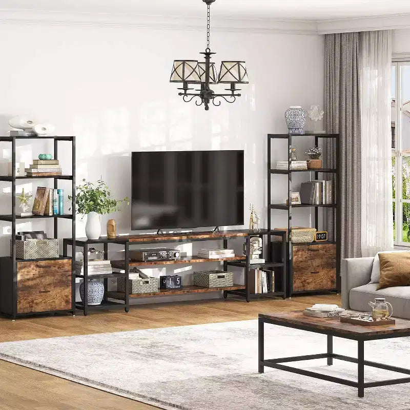 Mueble de TV Tribesigns de 78 pulgadas para televisores de hasta 85 pulgadas